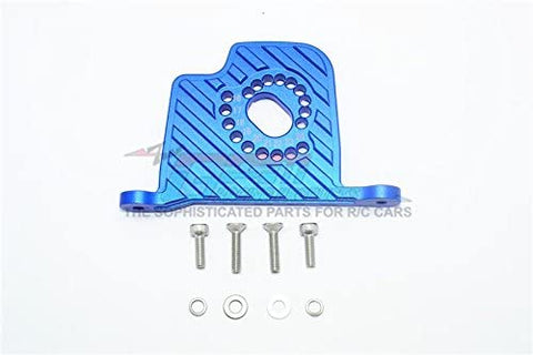 Aluminum Motor Mount Plate with Heat Sink Fins - 1Pc Set Blue-RC CAR PARTS-Mike's Hobby