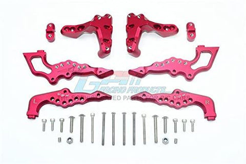Aluminum Rear Damper Mount - 1 Set Red-RC CAR PARTS-Mike's Hobby
