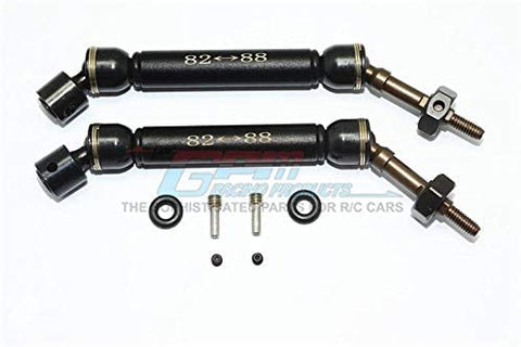 Traxxas 1/10 Slash 4x4 Harden Steel #45 Rear CVD Drive Shaft With 12mm x 6mm Wheel Hex -8pc set (Black)-RC CAR PARTS-Mike's Hobby