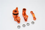Aluminum Steering Assembly With Bearings - 1 Set Orange **FREE ECONOMY SHIPPING ON THIS ITEM**-RC CAR PARTS-Mike's Hobby