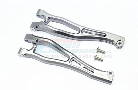 Aluminum Front Upper Arms - 1Pr Set Gray Silver-RC CAR PARTS-Mike's Hobby