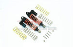 Aluminum Front Adjustable L-Shape Piggy Back Shocks 87mm - 1Pr Set Black-RC CAR PARTS-Mike's Hobby