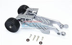 Aluminum Rear Wheelie with Wing Mount - 1 Set Gray Silver **FREE ECONOMY SHIPPING ON THIS ITEM**-Mike's Hobby