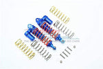 Aluminum Front Adjustable L-Shape Piggy Back Shocks 87mm - 1Pr Set Blue-RC CAR PARTS-Mike's Hobby