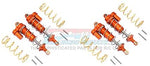 Aluminum Front & Rear L-Shape Piggy Back Spring Dampers 125mm - 2 Pair Set Orange-RC CAR PARTS-Mike's Hobby