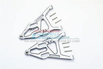 Aluminum Front Lower Suspension Arm - 1Pr Set Gray Silver-RC CAR PARTS-Mike's Hobby
