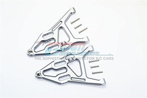 Aluminum Front Lower Suspension Arm - 1Pr Set Gray Silver-RC CAR PARTS-Mike's Hobby