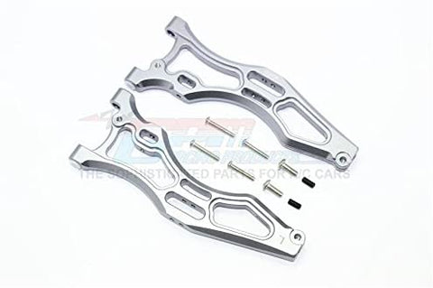 Aluminum Front Lower Arms - 1Pr Set Gray Silver-RC CAR PARTS-Mike's Hobby