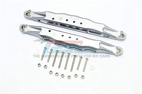 Aluminum Rear Lower Trailing Arms - 1Pr Set Gray Silver-Mike's Hobby