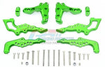 Aluminum Rear Damper Mount - 1 Set Green-RC CAR PARTS-Mike's Hobby