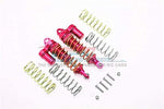 Aluminum Front Adjustable L-Shape Piggy Back Shocks 87mm - 1Pr Set Red-RC CAR PARTS-Mike's Hobby