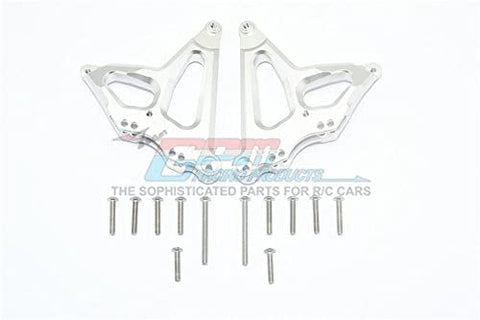 Aluminum Rear Damper Mount - 1Pr Set Silver-Mike's Hobby