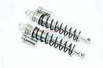 Aluminum Rear L-Shape Shocks (170mm) - 1Pr Set Silver-Mike's Hobby