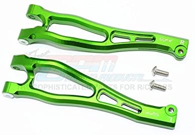 Aluminum Front Upper Arms - 1Pr Set Green-RC CAR PARTS-Mike's Hobby