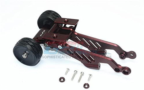 Aluminum Rear Wheelie with Wing Mount - 1 Set Brown **FREE ECONOMY SHIPPING ON THIS ITEM**-Mike's Hobby