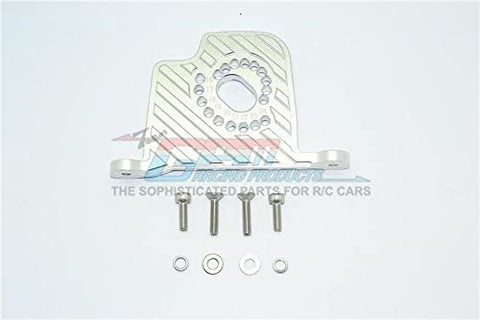 Aluminum Motor Mount Plate with Heat Sink Fins - 1Pc Set Silver-RC CAR PARTS-Mike's Hobby