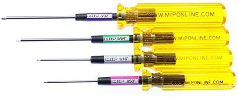 MIP .050", 1/16", 5/64", & 3/32", Hex Driver Wrench Set, SAE (4), MIP9501-tool-Mike's Hobby
