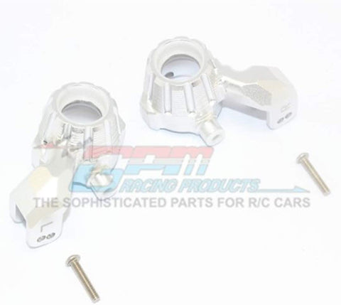 Aluminum Front Knuckle Arms - 1Pr Set Silver-RC CAR PARTS-Mike's Hobby