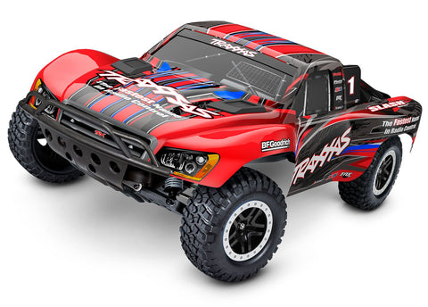 TRA58134-4-RED - SLASH RTR TQ BL2S-1/10 TRUCK-Mike's Hobby