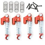Aluminum Threaded Mini/Micro Shocks for Axial SCX24 Front Rear Red-Mike's Hobby