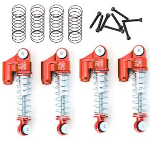 Aluminum Threaded Mini/Micro Shocks for Axial SCX24 Front Rear Red-Mike's Hobby