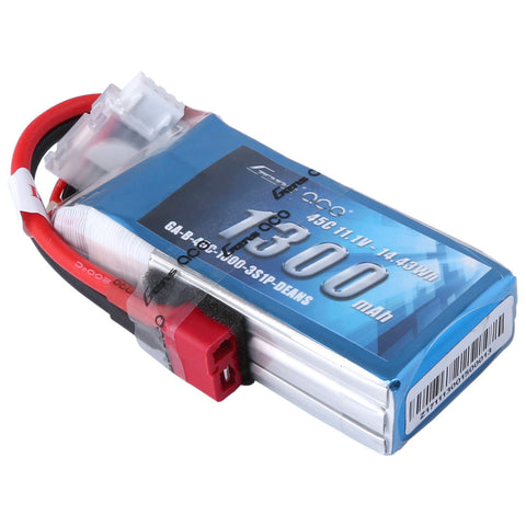 GENS ACE LIPO 1300 11.1V 45C 3S1P DEANS-Mike's Hobby