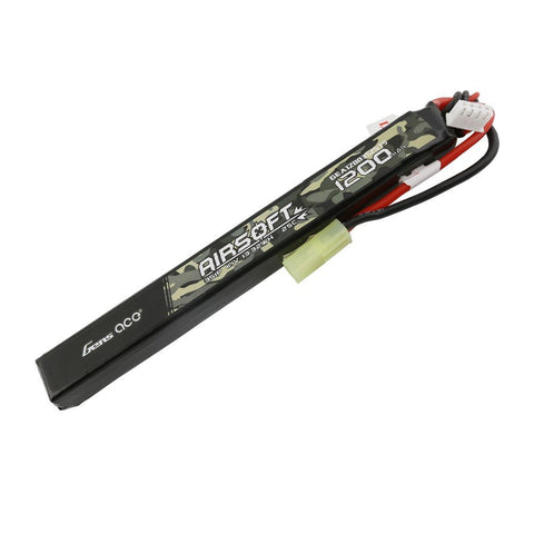GENS ACE AIRSOFT LIPO 1200MAH 11.1V 25C TAMIYA SLIM STICK-Mike's Hobby