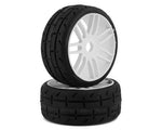 GRP GT TO1 Revo Belted PreMounted 1/8 Buggy Tires (White) (2) (S...-WHEELS AND TIRES-Mike's Hobby