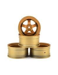MST SP1 Wheel Set (Gold) (4) (+9 Offset)-WHEELS AND TIRES-Mike's Hobby