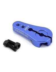 ProTek RC 4mm Aluminum Short Clamping Servo Horn (Blue) (25T)-PARTS-Mike's Hobby