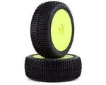 GRP Easy PreMounted 1/8 Buggy Tires (2) (Yellow) (Soft)-WHEELS AND TIRES-Mike's Hobby