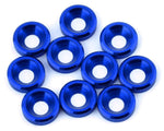 VForce Designs 3mm Countersunk Washers (Blue) (10)-PARTS-Mike's Hobby