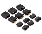 Maclan XT90 Connectors (3 Female/3 Male) (Black)-electronics-Mike's Hobby