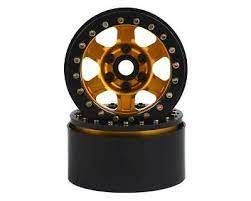 SSD RC Challenger 1.9 Beadlock Wheels (Gold) (2)-WHEELS AND TIRES-Mike's Hobby