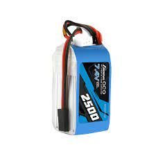 Gens Ace 2500mAh 7.4V 2S2P Hump RX Lipo Battery Pack with JR-3P Plug-BATTERY-Mike's Hobby