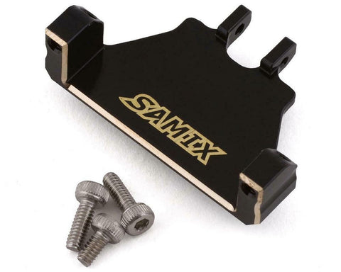 SAMSCX24-4068E Samix SCX24 Brass Servo Mount (Black) (EcoPower/Emax)-PARTS-Mike's Hobby