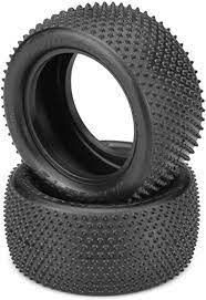 Pin Downs, Pink Compound, Med Soft : Rear Buggy(2)-WHEELS AND TIRES-Mike's Hobby