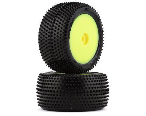 Prism Carpet Tires MTD Yellow Mini-B Rear-WHEELS AND TIRES-Mike's Hobby