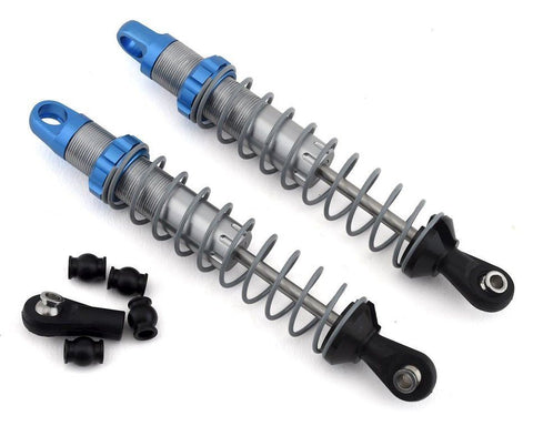 SSD RC Pro Scale 90mm Shocks (Silver/Blue)-Shocks-Mike's Hobby