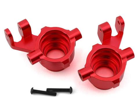 Traxxas Maxx Aluminum Steering Blocks (Red)-PARTS-Mike's Hobby