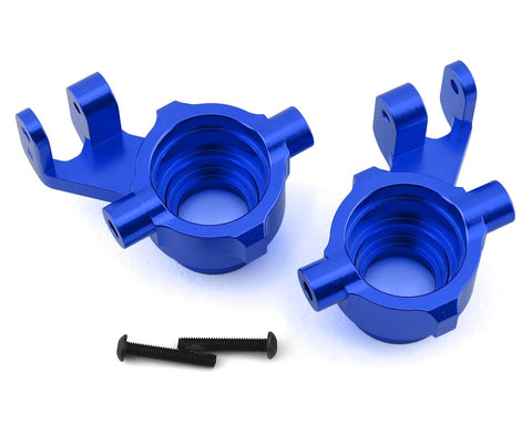 Traxxas Maxx Aluminum Steering Blocks (Blue)-PARTS-Mike's Hobby