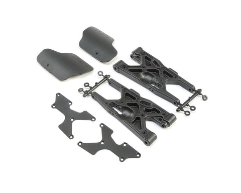 Team Losi Racing 8IGHT-X Rear Arm Set w/Mud Guards (2): TLR244038-PARTS-Mike's Hobby