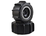 PRO1014613 1/5 Sling Shot Pro-Loc F/R 4.3" X-MAXX MTD 24mm Blk/Gry Impulse (2)-WHEELS AND TIRES-Mike's Hobby