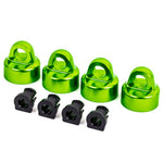 Traxxas 9664G Aluminum GT-Maxx Shock Caps Green (4) / Spacers (4) : Sledge-PARTS-Mike's Hobby