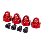 Traxxas 9664R Aluminum GT-Maxx Shock Caps Red (4) / Spacers (4) : Sledge-PARTS-Mike's Hobby
