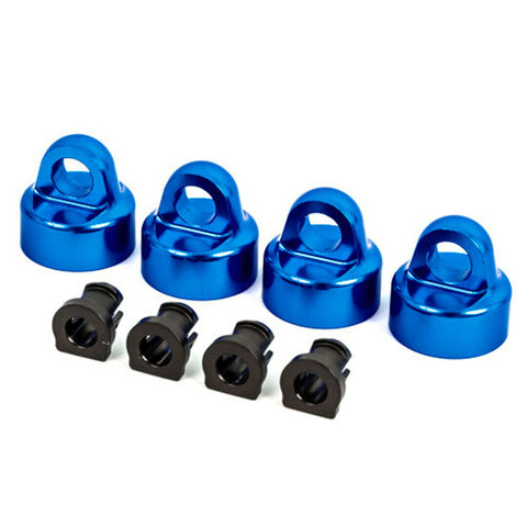 Traxxas 9664X Aluminum GT-Maxx Shock Caps Blue (4) / Spacers (4) : Sledge-PARTS-Mike's Hobby