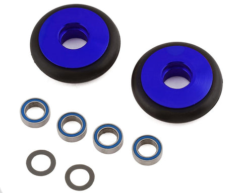 Traxxas Bandit/Rustler/Stampede 2WD Aluminum Wheelie Bar Wheels (Blue) (2)-PARTS-Mike's Hobby
