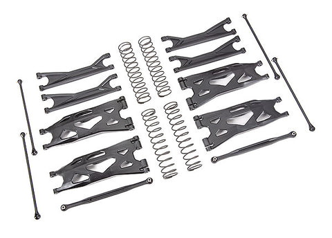 Suspension kit, X-Maxx® WideMaxx®, (includes front & rear suspension arms, front toe links, driveshafts, shock springs)-PARTS-Mike's Hobby