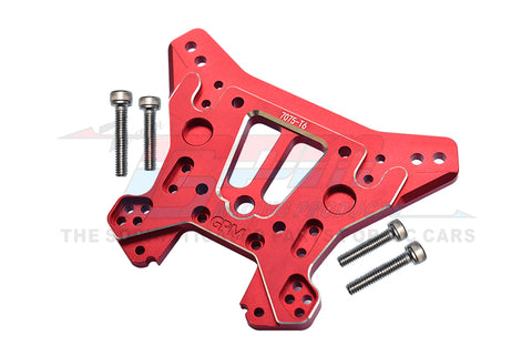 GPM SLEDGE ALUMINUM 7075-T6 REAR DAMPER PLATE -5PC SET RED-PARTS-Mike's Hobby