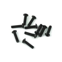 M3x12mm Button Head Screws (black, 10pcs)-Shocks-Mike's Hobby